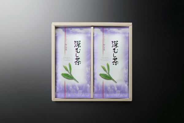 深蒸し茶100ｇ×2本化粧箱入　【静岡県産】